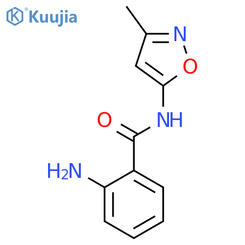 Benzamide, 2-amino-N-(3-methyl-5-isoxazolyl)- structure
