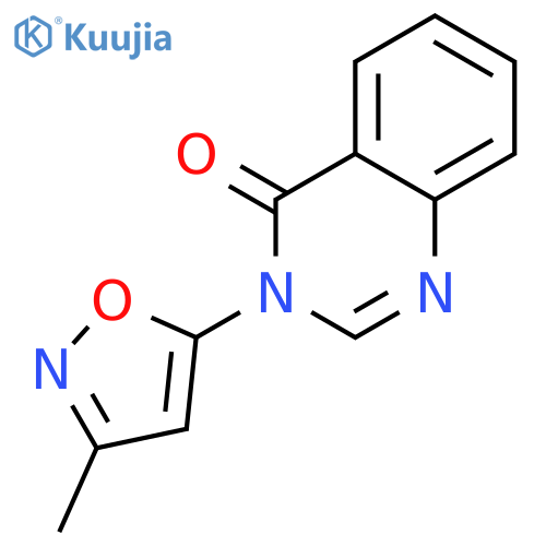 3-(3-methyl-1,2-oxazol-5-yl)quinazolin-4(3H)-one structure