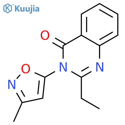 2-ethyl-3-(3-methyl-1,2-oxazol-5-yl)quinazolin-4(3H)-one structure