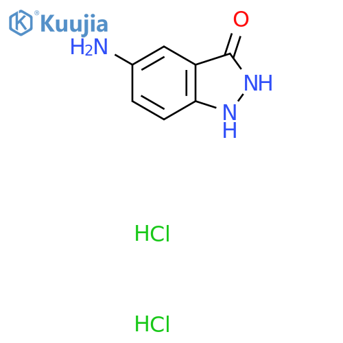 5-Amino-1H-indazol-3-ol dihydrochloride structure