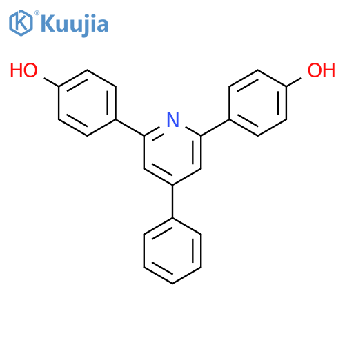 Phenol, 4,4'-(4-phenyl-2,6-pyridinediyl)bis- structure