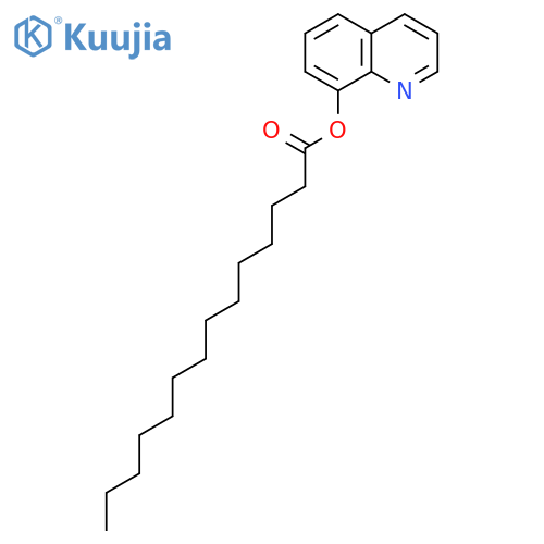 Tetradecanoic acid, 8-quinolinyl ester structure