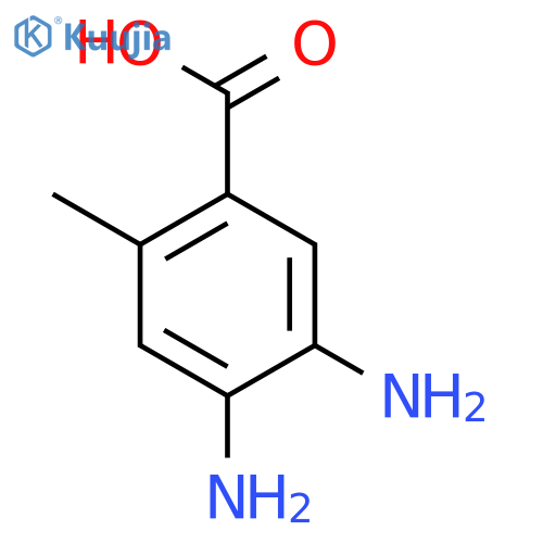 BENZOIC ACID, 4,5-DIAMINO-2-METHYL- structure
