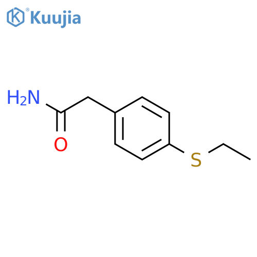 Benzeneacetamide, 4-(ethylthio)- structure