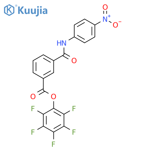 Benzoic acid, 3-[[(4-nitrophenyl)amino]carbonyl]-, pentafluorophenylester structure