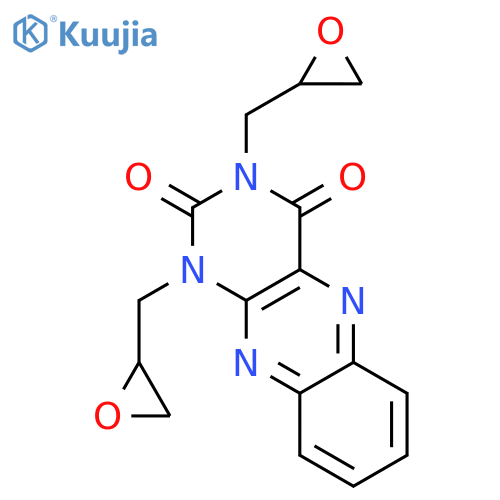 Benzo[g]pteridine-2,4(1H,3H)-dione, 1,3-bis(oxiranylmethyl)- structure