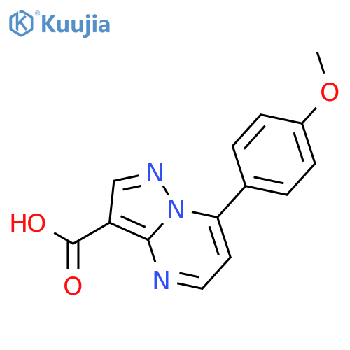 7-(4-Methoxyphenyl)pyrazolo1,5-apyrimidine-3-carboxylic acid structure
