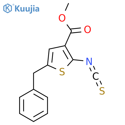 Methyl 5-benzyl-2-isothiocyanatothiophene-3-carboxylate structure