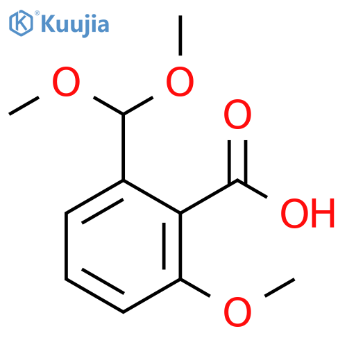 2-(dimethoxymethyl)-6-methoxy-benzoic acid structure