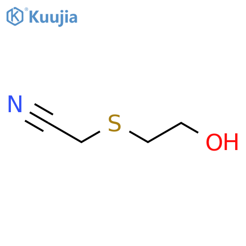 2-(2-hydroxyethyl)sulfanylacetonitrile structure