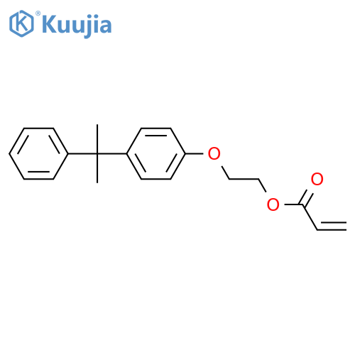 2-Propenoic acid, 2-[4-(1-methyl-1-phenylethyl)phenoxy]ethyl ester structure