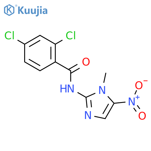Benzamide, 2,4-dichloro-N-(1-methyl-5-nitro-1H-imidazol-2-yl)- structure