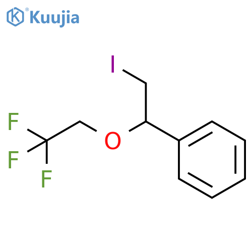2-iodo-1-(2,2,2-trifluoroethoxy)ethylbenzene structure