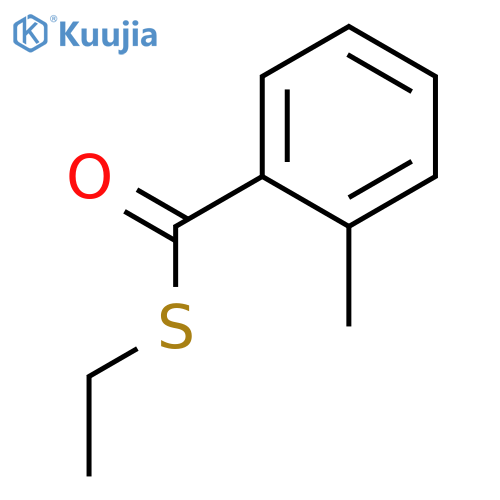 Benzenecarbothioic acid, 2-methyl-, S-ethyl ester structure