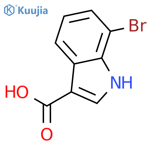 7-Bromo-1H-indole-3-carboxylic acid structure