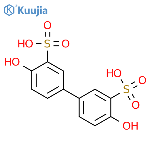 [1,1'-BIPHENYL]-3,3'-DISULFONIC ACID, 4,4'-DIHYDROXY- structure