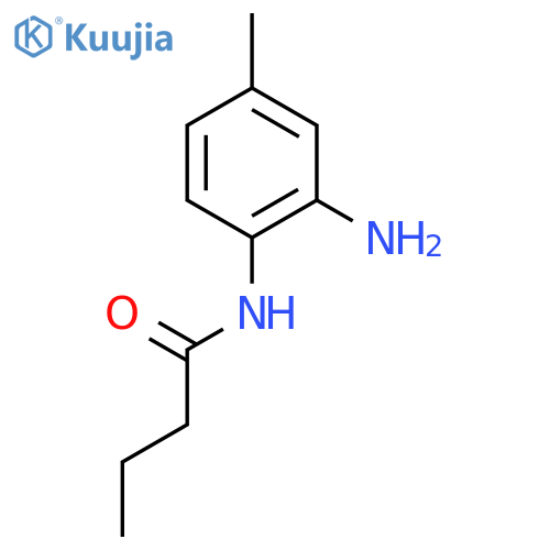 N-(2-amino-4-methylphenyl)butanamide structure
