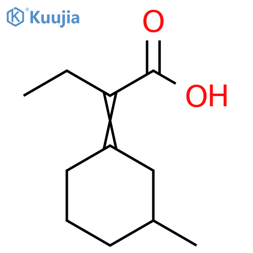 Butanoic acid, 2-(3-methylcyclohexylidene)- structure