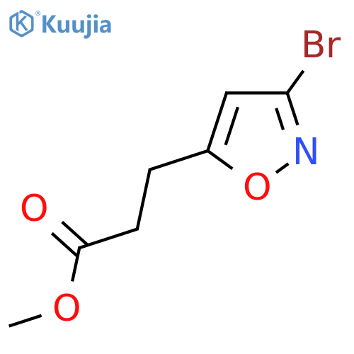 Methyl 3-(3-bromoisoxazol-5-yl)propanoate structure