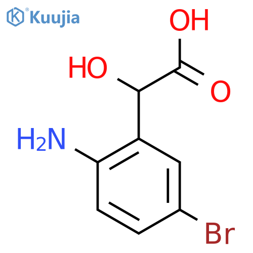 2-Amino-5-bromomandelic acid structure