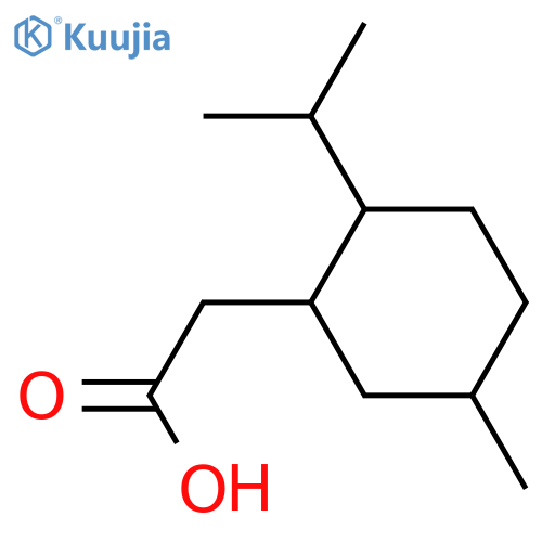 2-5-methyl-2-(propan-2-yl)cyclohexylacetic acid, Mixture of diastereomers structure