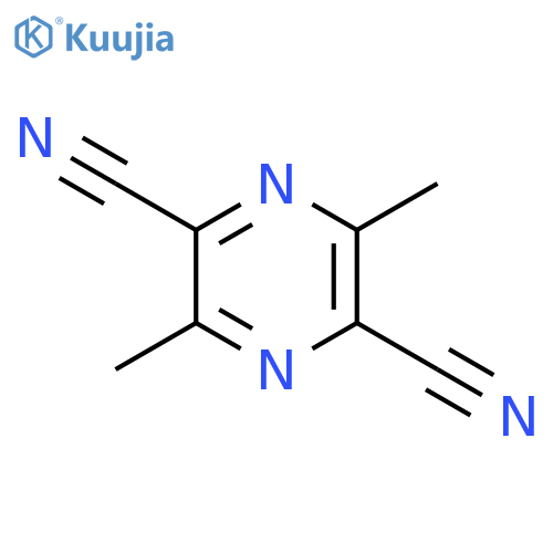 2,5-Pyrazinedicarbonitrile,3,6-dimethyl- structure