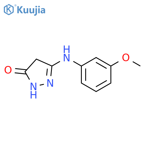 3-(3-methoxyphenyl)amino-4,5-dihydro-1H-pyrazol-5-one structure