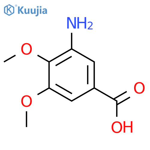 3-Amino-4,5-dimethoxybenzoic acid structure