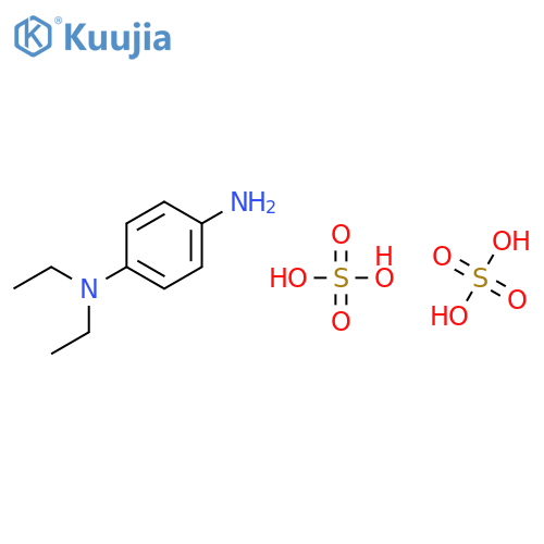 1,4-Benzenediamine, N,N-diethyl-, sulfate (1:2) structure