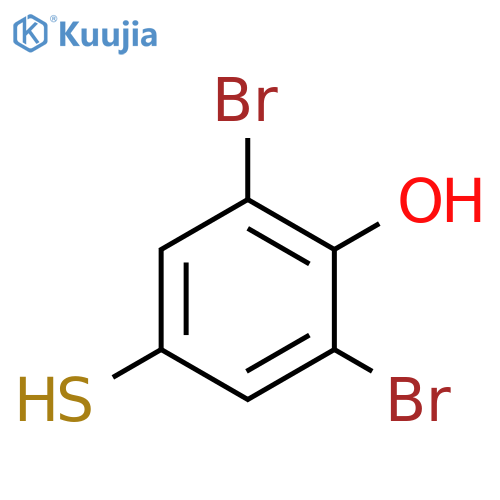 2,6-dibromo-4-sulfanylphenol structure