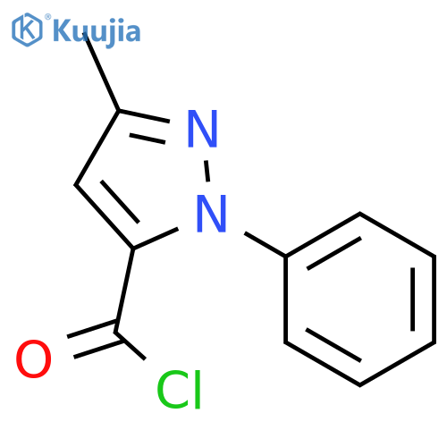 3-Methyl-1-phenyl-1H-pyrazole-5-carbonyl chloride structure