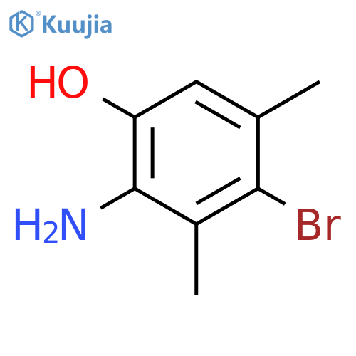 2-Amino-4-bromo-3,5-dimethylphenol structure