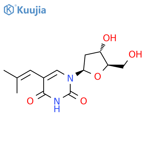 Uridine, 2'-deoxy-5-(2-methyl-1-propenyl)- structure