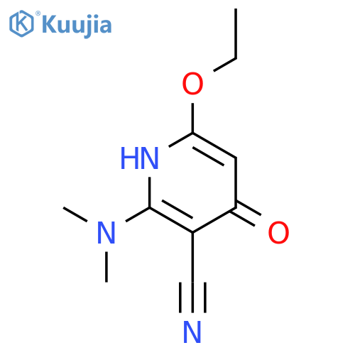 3-Pyridinecarbonitrile, 2-(dimethylamino)-6-ethoxy-1,4-dihydro-4-oxo- structure