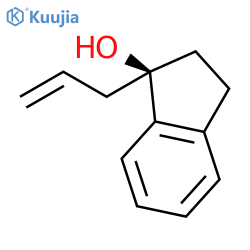 1H-INDEN-1-OL, 2,3-DIHYDRO-1-(2-PROPENYL)-, (1R)- structure