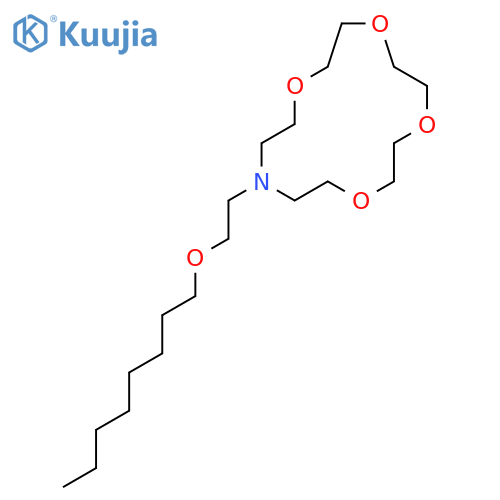 1,4,7,10-TETRAOXA-13-AZACYCLOPENTADECANE, 13-[2-(OCTYLOXY)ETHYL]- structure