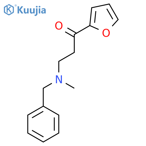 1-Propanone, 1-(2-furanyl)-3-[methyl(phenylmethyl)amino]- structure