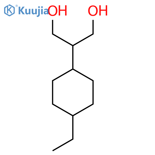 2-(4-ethylcyclohexyl)propane-1,3-diol structure