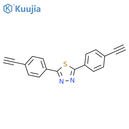 1,3,4-Thiadiazole, 2,5-bis(4-ethynylphenyl)- structure