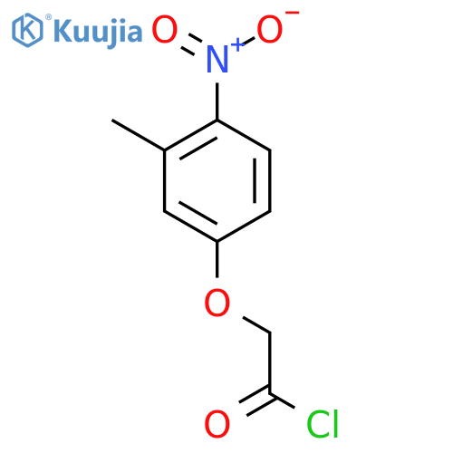 (3-Methyl-4-nitrophenoxy)acetyl chloride structure