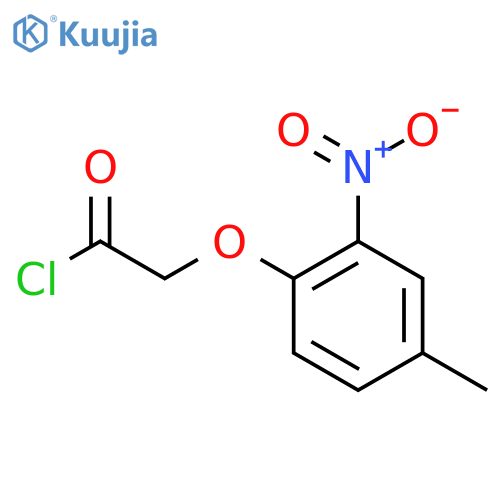 (4-Methyl-2-nitrophenoxy)acetyl chloride structure