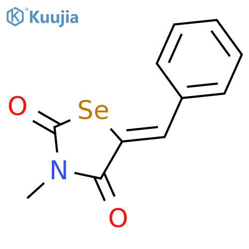 2,4-SELENAZOLIDINEDIONE, 3-METHYL-5-(PHENYLMETHYLENE)- structure