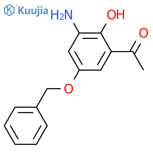 1-(3-Amino-5-(benzyloxy)-2-hydroxyphenyl)ethanone structure