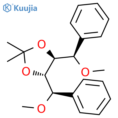 (4S,5S)-4,5-bis((R)-methoxy(phenyl)methyl)-2,2-dimethyl-1,3-dioxolane structure