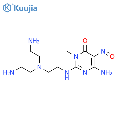 4(3H)-Pyrimidinone,6-amino-2-[[2-[bis(2-aminoethyl)amino]ethyl]amino]-3-methyl-5-nitroso- structure