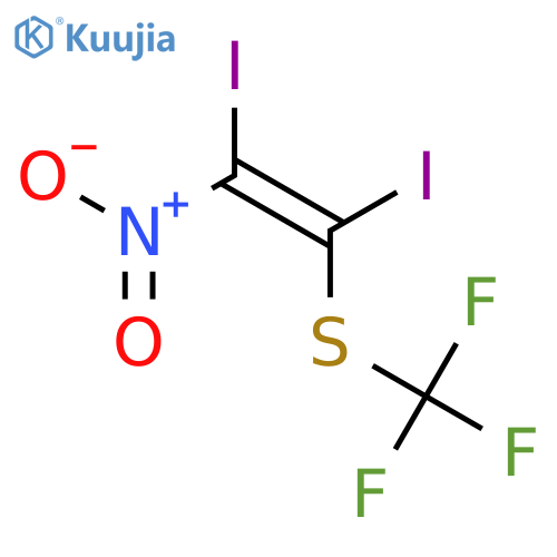 Ethene, 1,2-diiodo-1-nitro-2-[(trifluoromethyl)thio]- structure