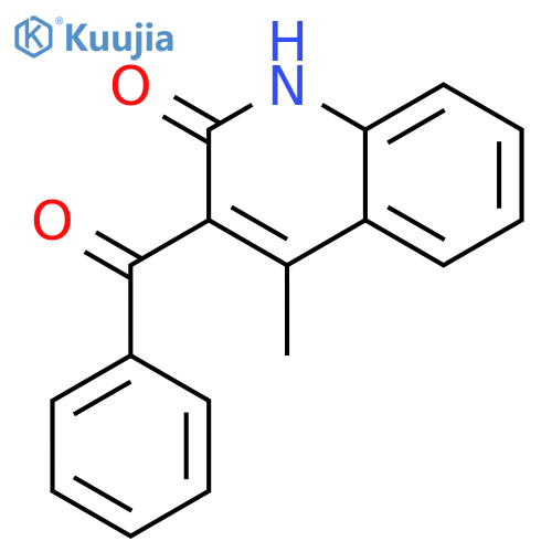 2(1H)-QUINOLINONE, 3-BENZOYL-4-METHYL- structure