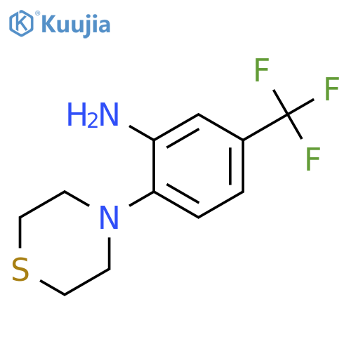 2-(thiomorpholin-4-yl)-5-(trifluoromethyl)aniline structure
