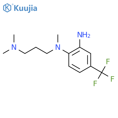 N1-3-(dimethylamino)propyl-N1-methyl-4-(trifluoromethyl)benzene-1,2-diamine structure