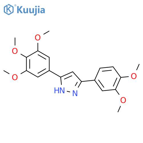 1H-Pyrazole, 3-(3,4-dimethoxyphenyl)-5-(3,4,5-trimethoxyphenyl)- structure